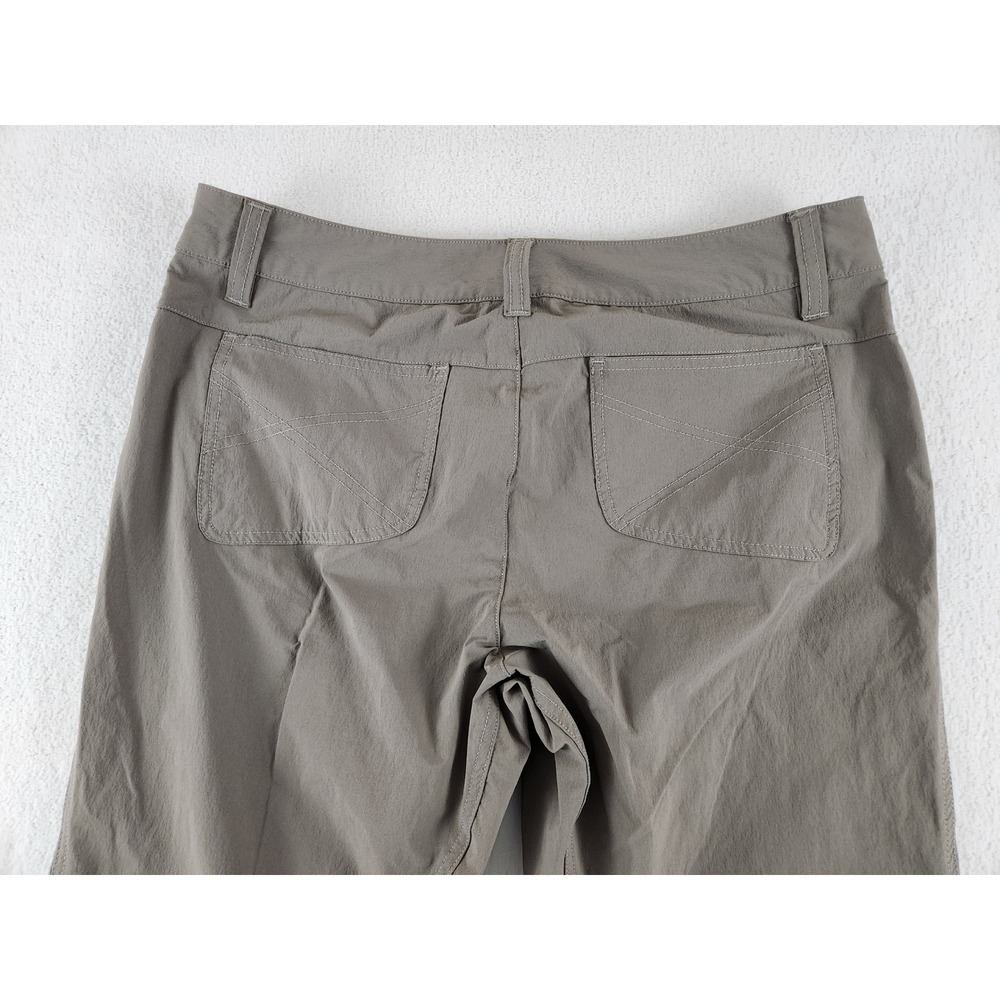Women's Ascend Stretch Cargo Capri Pants Brown Size 12 Light Weight Hiking - Picture 4 of 9